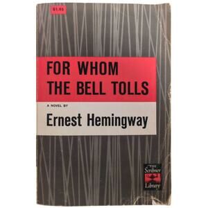 For Whom the Bell Tolls Hemingway 1940 Scribner Library Paperback Used Good